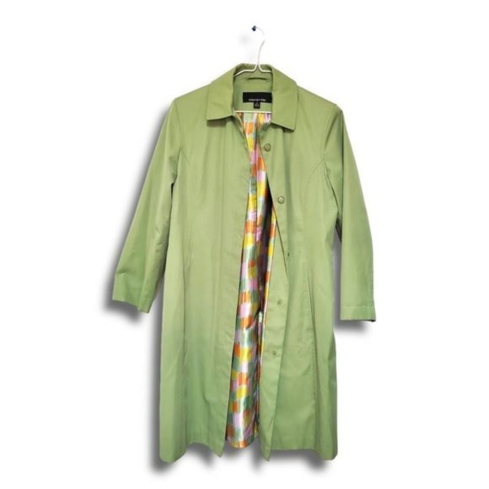 Jones New York Lime Green Coat /liner Size SMALL